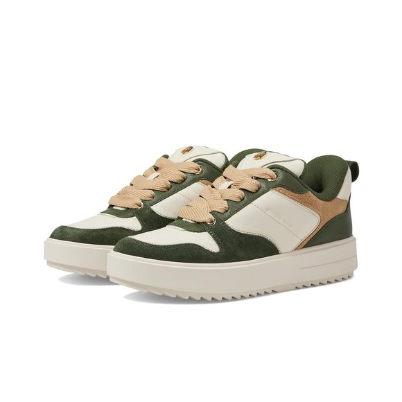 🎁 MICHAEL Michael Kors Women's Rumi Leather Platform Sneaker - Picture 1 of 10